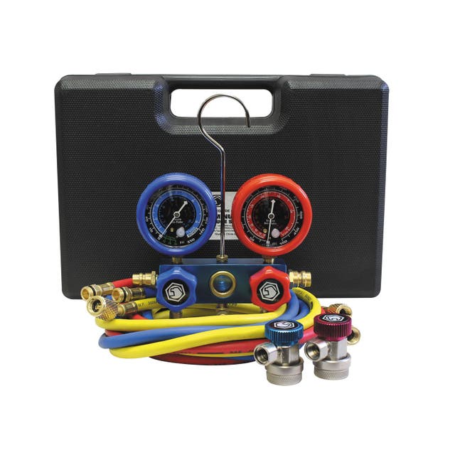 AC13472A R134a Aluminum Manifold Gauge Set