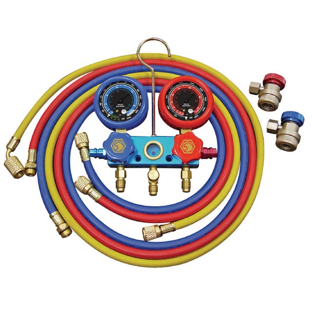 AC13472A R134a Aluminum Manifold Gauge Set