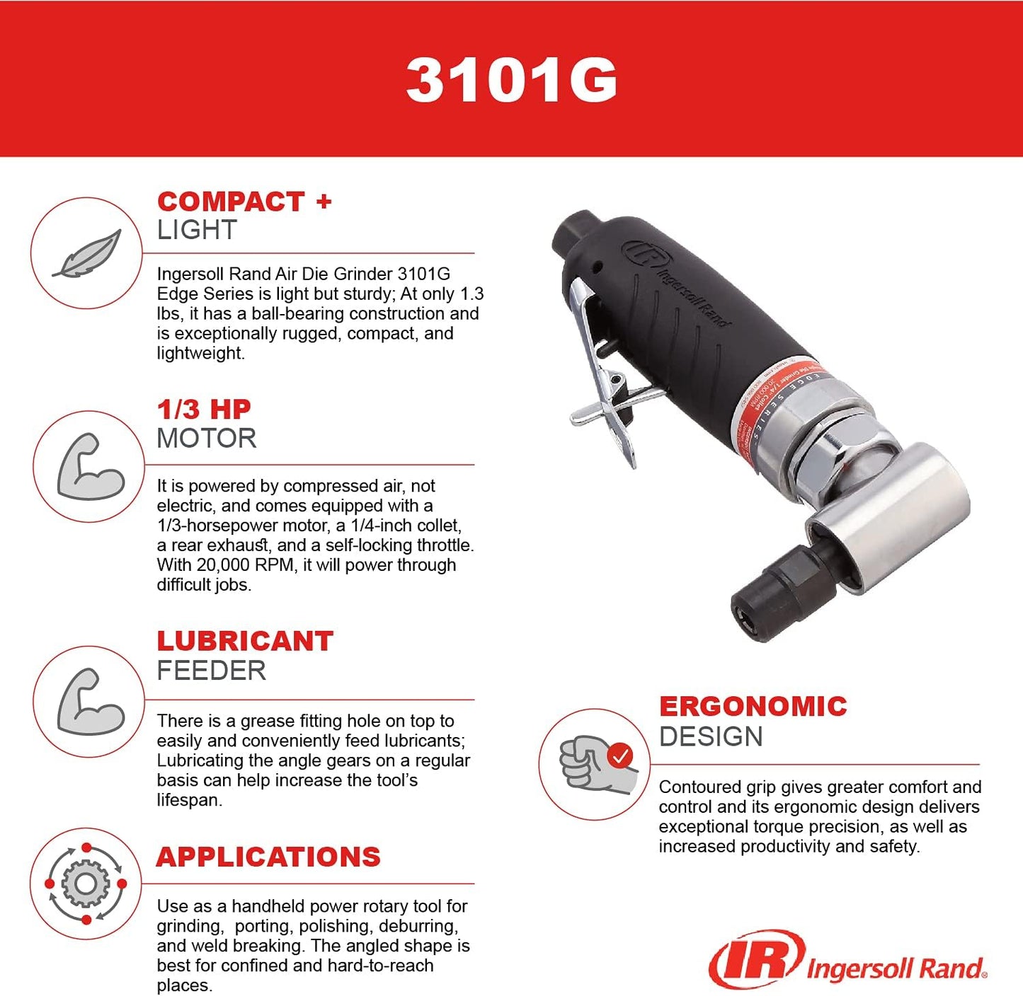 IR 3101G Air Angle Die Grinder